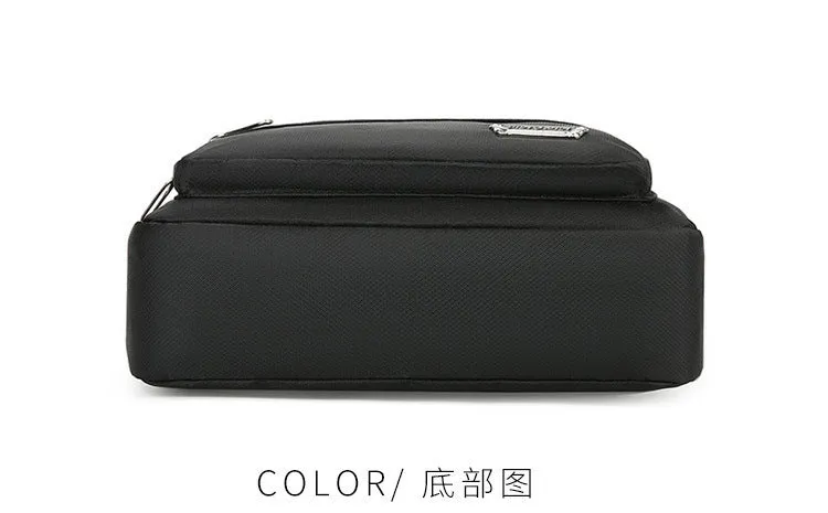 New Men's Coin Purse Casual Large Capacity Chest Bag Multi-layer Large Capacity Shoulder Bag Simple Solid Color Crossbody Bag