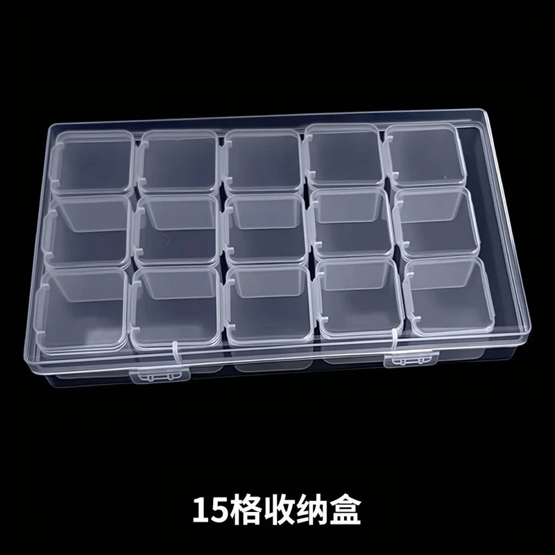 Jewelry Box Jewelry Storage Box Anti-oxidation Box Earrings Card Transparent Multi-compartment Portable Multifunctional Storage Box