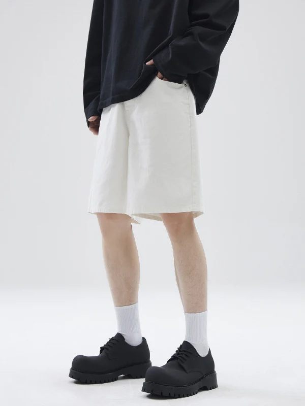 LKTM Men's# American Retro vintage Straight Pants Men's Niche Couples Joker Simple Casual Shorts