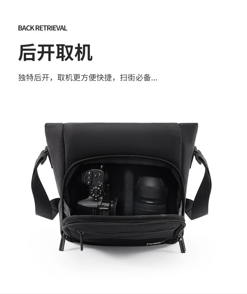Caden Casual Casual Camera Bag Shoulder Fashion Waterproof Photography Bag Unisex Mirrorless Slr Bag