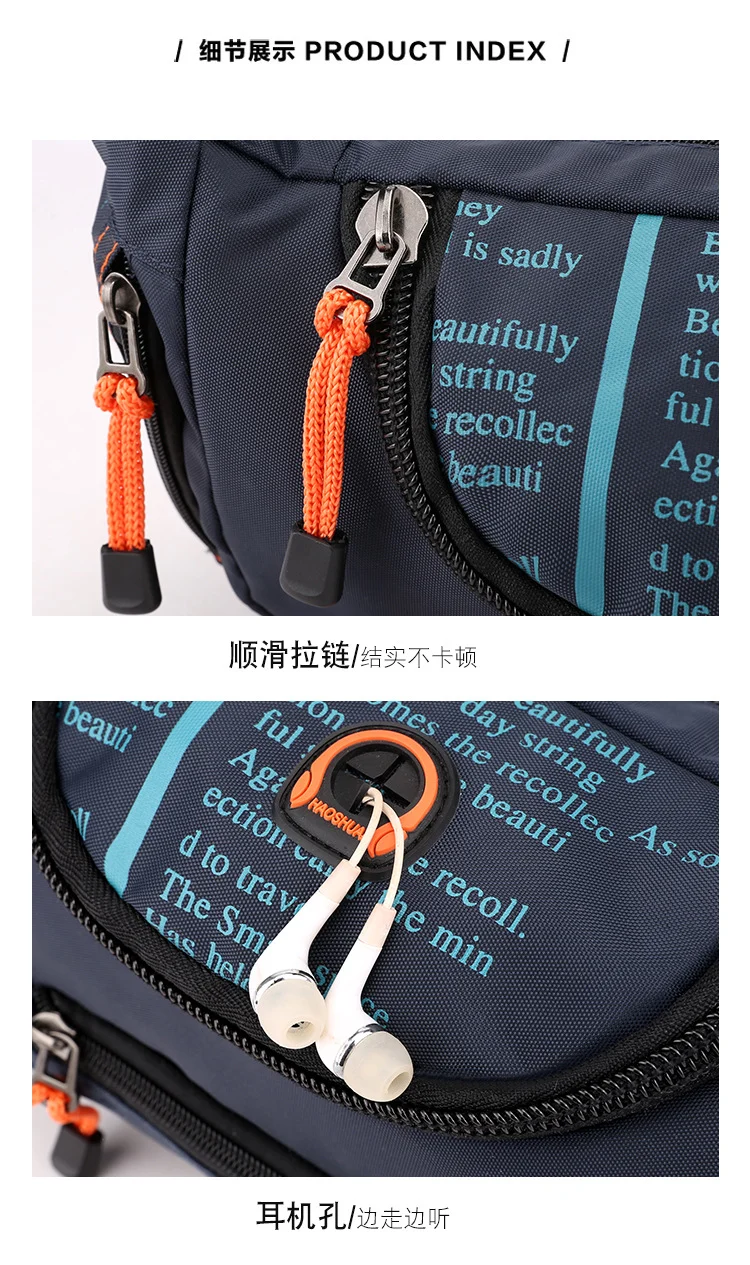 New Multifunctional Outdoor Waist Bag Sports Men's Shoulder Crossbody Bag Waterproof Chest Bag Cycling Climbing Large Capacity Waist Bag