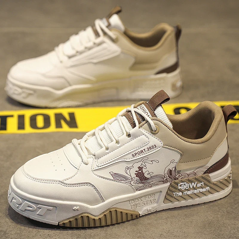 Y 39-44 the New Men's Fashionable Casual Sneakers Trend Thicksole Heightened Everyday Versatile Men's Shoes