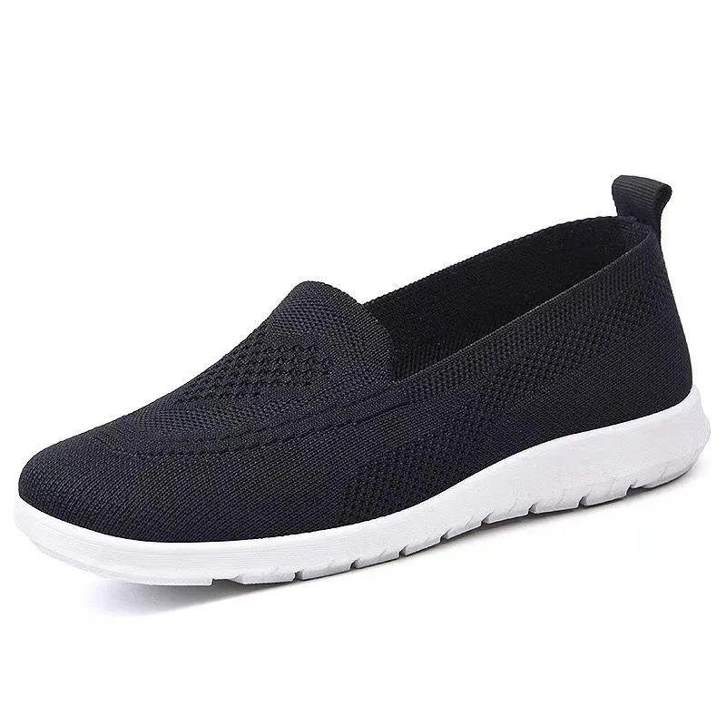 Low Price Shoes Women New Styles Spring Summer 2023 Black Mesh Flat Women Shoes
