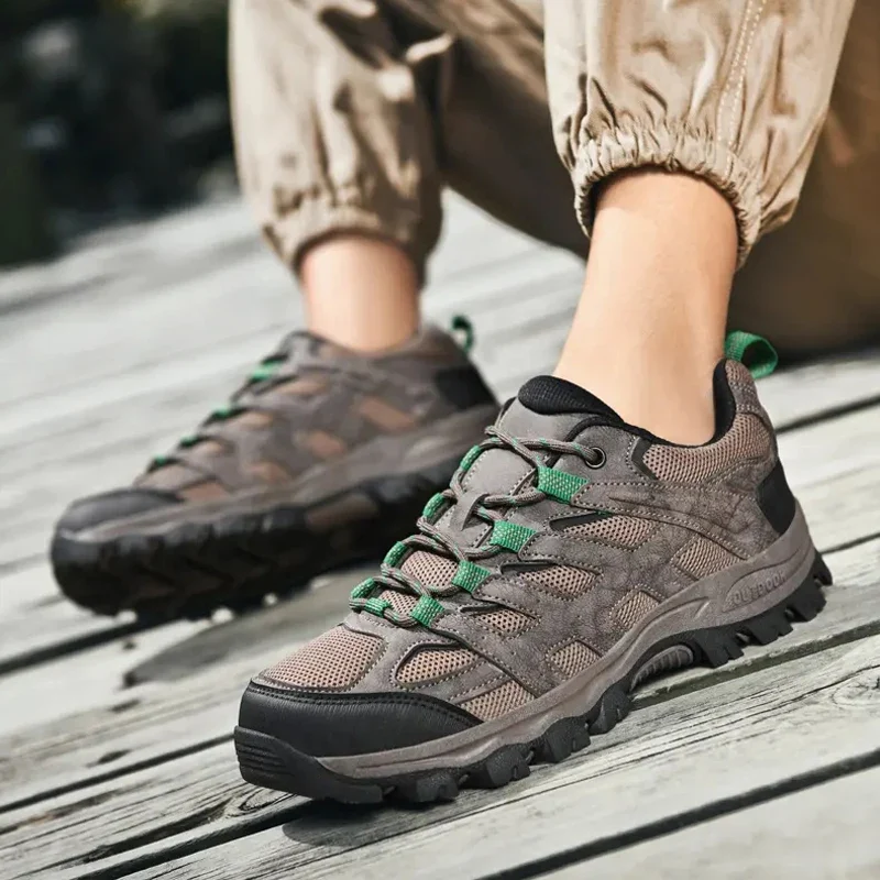 Customized High Climbing Hunting Comfortable Fashion High Quality Sneakers Waterproof Lace-up Training Hiking Shoes