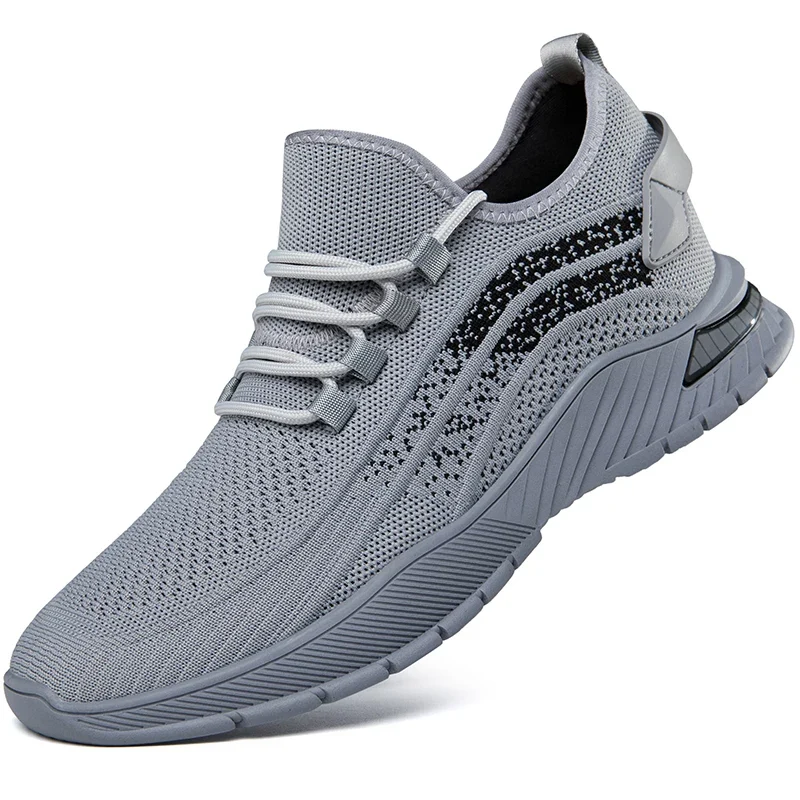 High Quality Fashionable Sports Leisure Shoes Breathable Flying Weave Soft Soled Outdoor Casual Shoes