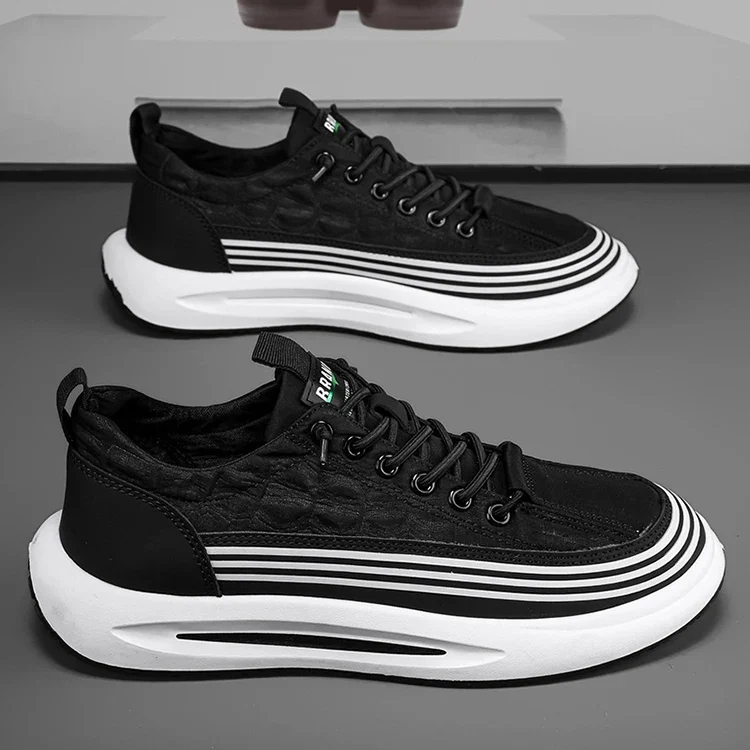 Y Black Grey Green Versatile Slip-On Men's Shoes Comfort Sneakers Ice Silk Cloth Breathable Casual Shoes for Men