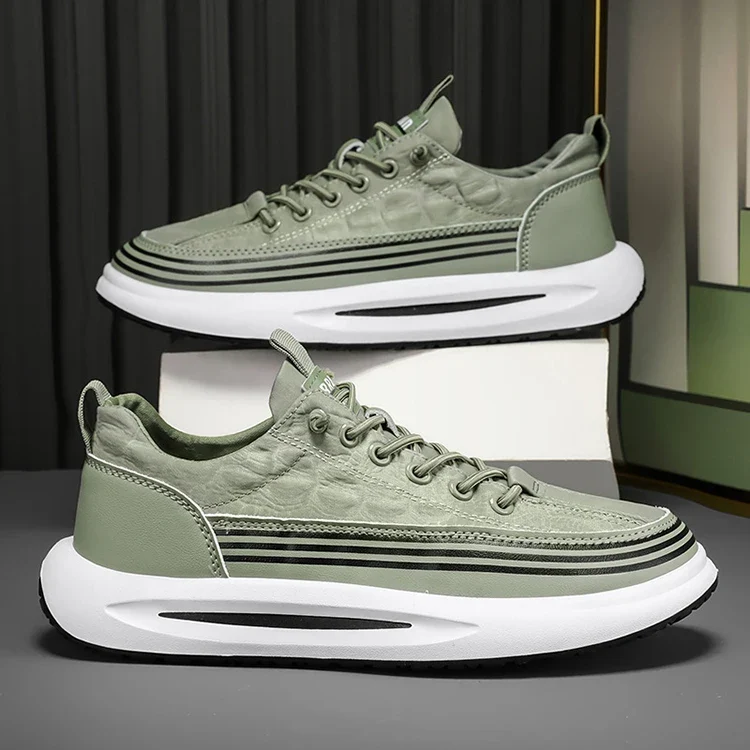 Y Black Grey Green Versatile Slip-On Men's Shoes Comfort Sneakers Ice Silk Cloth Breathable Casual Shoes for Men