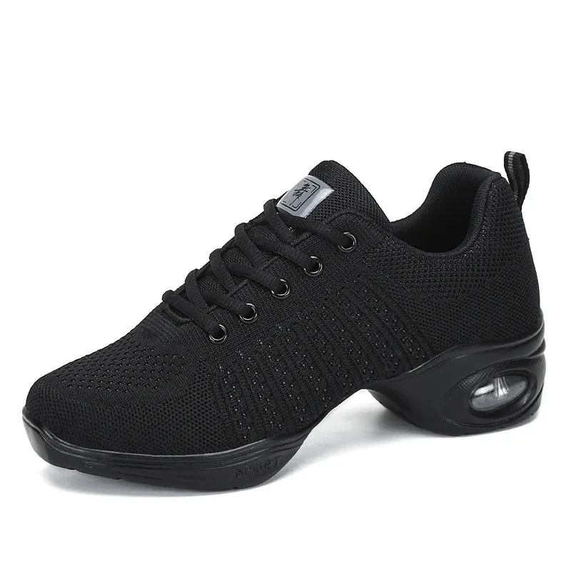 Height Increasing Mesh Zapatos Deportivos Lace-up Casual Walking Style Shoes Platform Dance Sports Shoe Women Ladies Sneakers