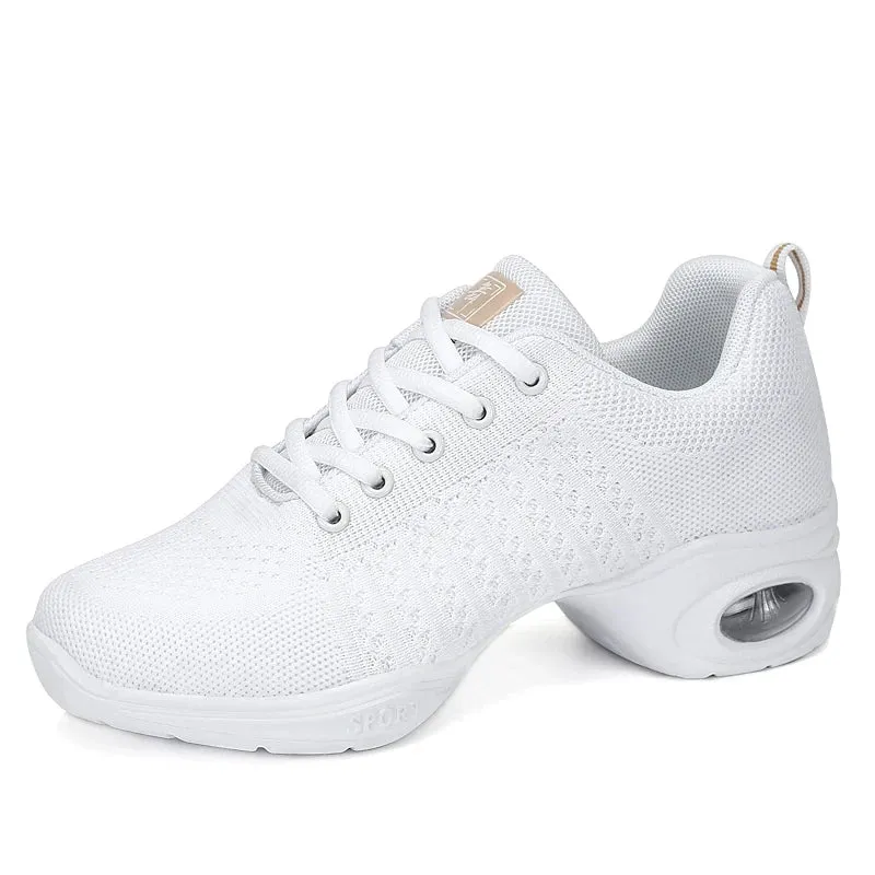 Height Increasing Mesh Zapatos Deportivos Lace-up Casual Walking Style Shoes Platform Dance Sports Shoe Women Ladies Sneakers