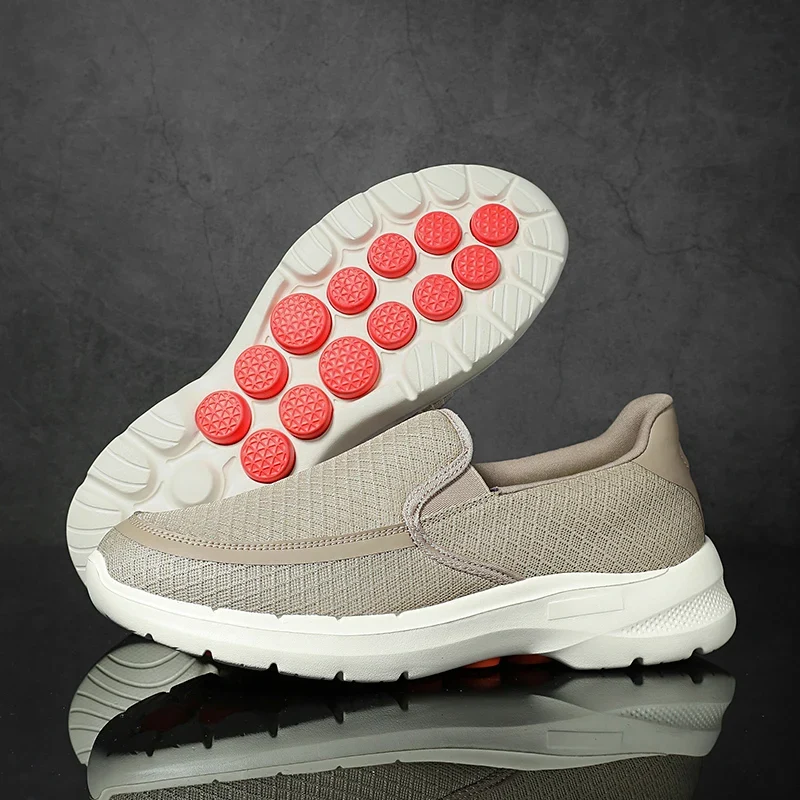 New Top Quality Brand Men's slip on Shoes Light Weight Eva Mesh Original Design Medical Sneaker for Walking City Jogging 2025