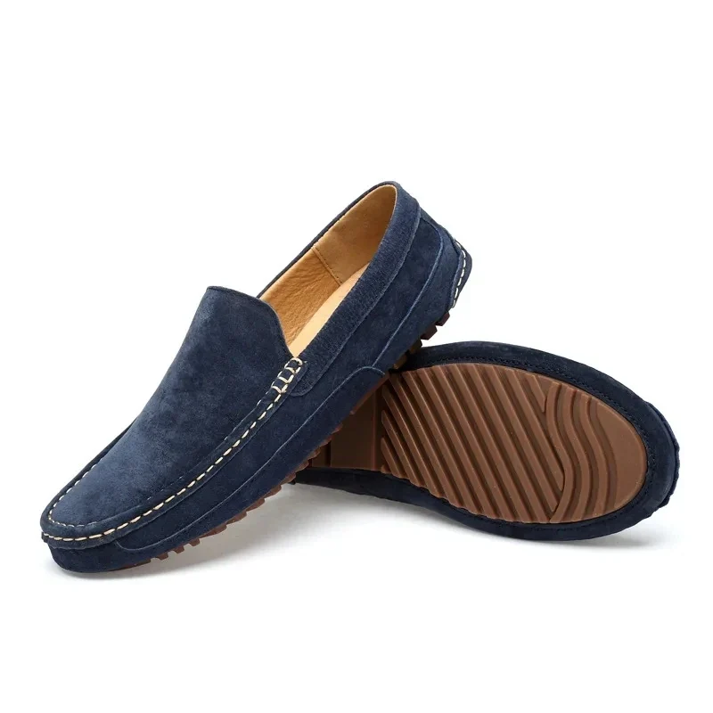 Leather Man Loafers Luxury 2026 Casual Shoes for Men Boat Sneakers Handmade Slip on Driving Shoes Male Moccasins Zapatos