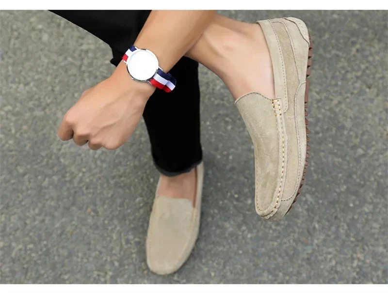 Leather Man Loafers Luxury 2026 Casual Shoes for Men Boat Sneakers Handmade Slip on Driving Shoes Male Moccasins Zapatos