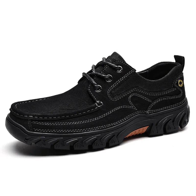 2025 Genuine Leather Sports Shoes Comfortable Fashion Lace up Men Outdoor Sports Sneakers Shoes