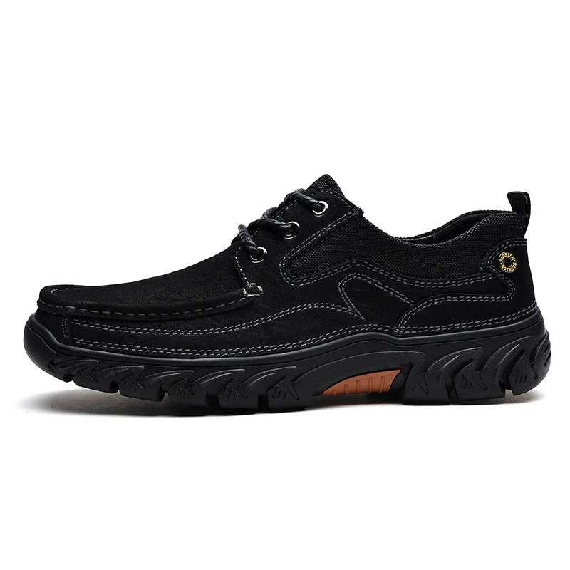 2025 Genuine Leather Sports Shoes Comfortable Fashion Lace up Men Outdoor Sports Sneakers Shoes