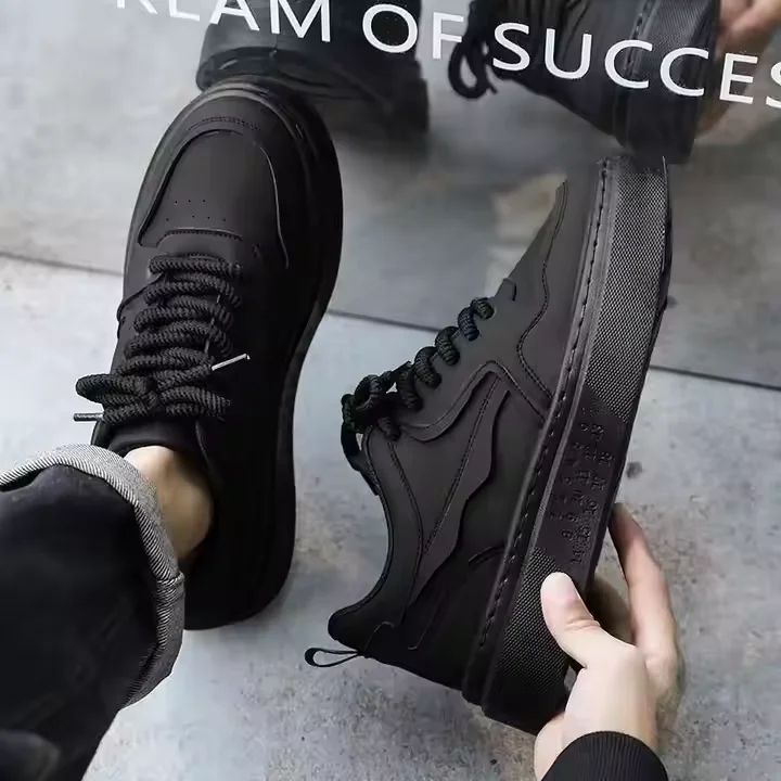 Men's Spring New Style Men's Versatile Sports and Leisure Thick Soled Anti slip Board Shoes Work Breathable Trendy Shoes