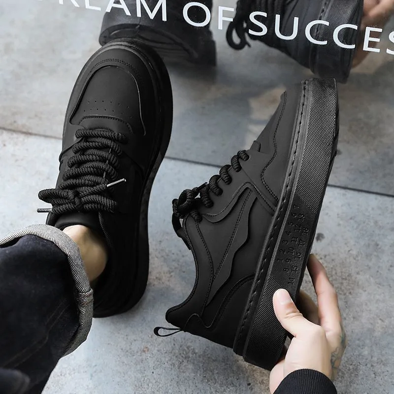 Men's Spring New Style Men's Versatile Sports and Leisure Thick Soled Anti slip Board Shoes Work Breathable Trendy Shoes