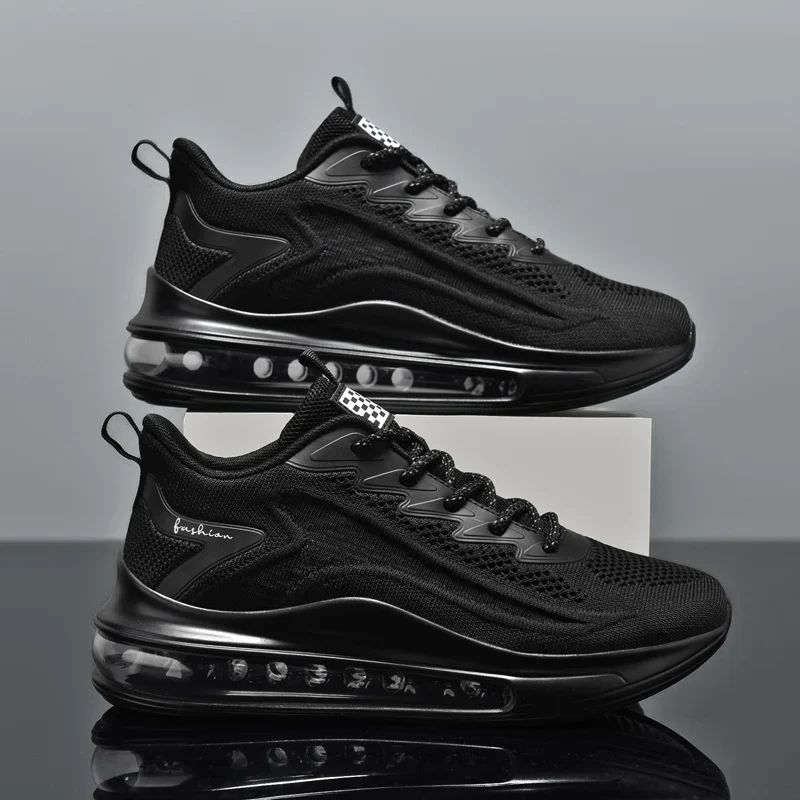 Wholesale Zapatos New Brand Big Size 48 Flying Woven Running Air Cushion Walking Shoes Breathable Custom Sneakers Shoes Men