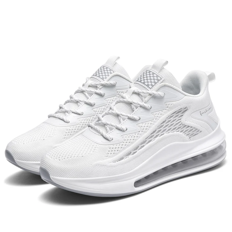 Wholesale Zapatos New Brand Big Size 48 Flying Woven Running Air Cushion Walking Shoes Breathable Custom Sneakers Shoes Men