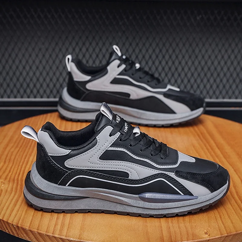 Y Men's Shoes Soft Breathable Trendy Thick Sole Running Walking Style Casual Sneakers Shoes for Men