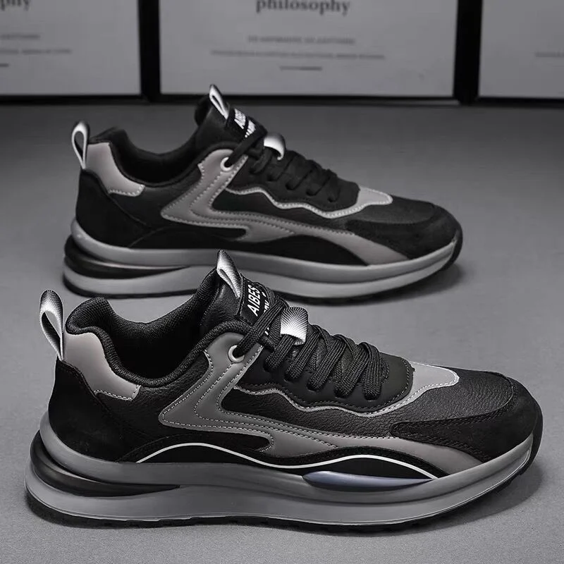 Y Men's Shoes Soft Breathable Trendy Thick Sole Running Walking Style Casual Sneakers Shoes for Men