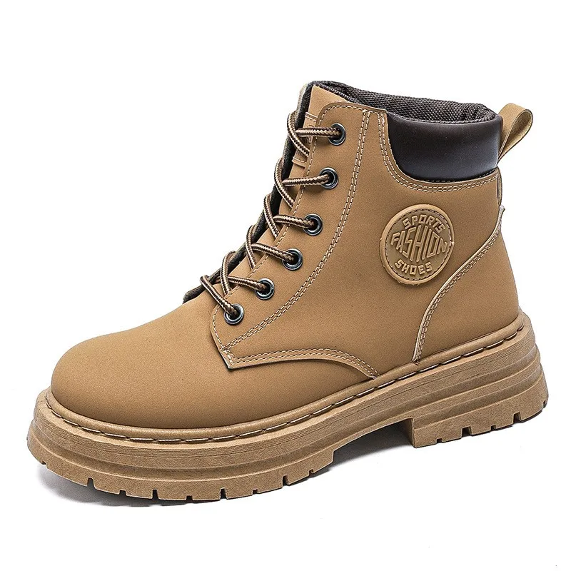 High Top Boots Women's Autumn New British Style Short Boots Versatile Thick Soled Casual Workwear Boots for Women