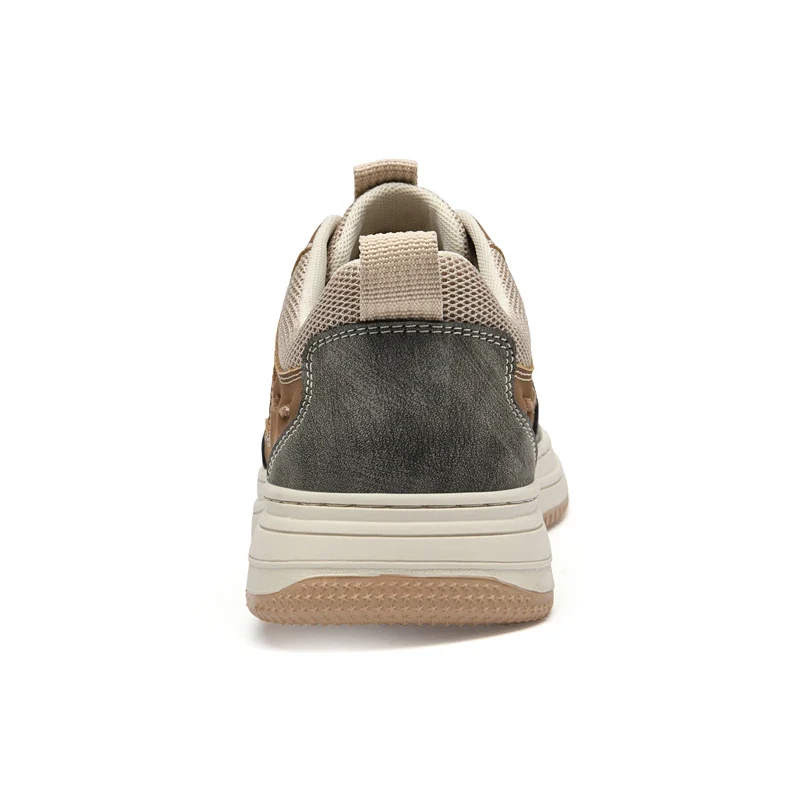 Men's Skateboarding Shoes Sneakers Skate Shoes Leather Sport Low-top Lace up Flats Retro Casual Leisure Spring Autumn Fashion