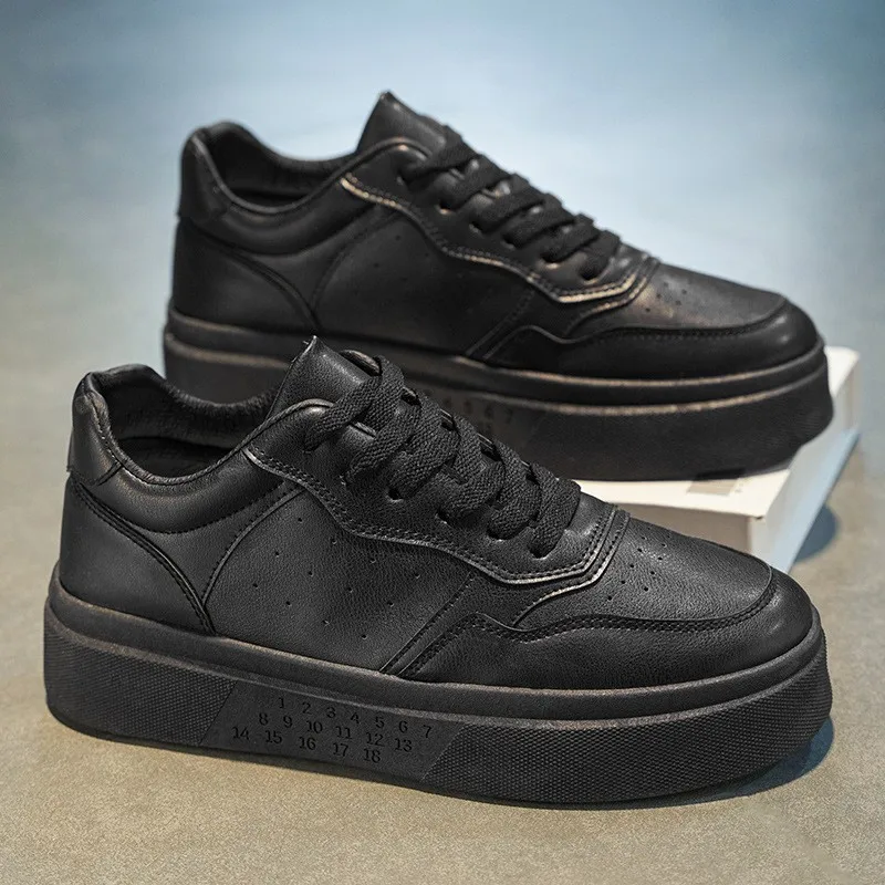 YF New Style Men's Shoes Small White Shoes Breathable and Versatile Version Pure White Men's Sports Leisure Board Shoes
