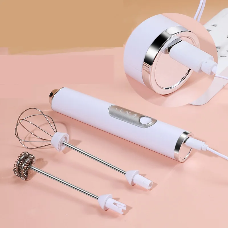 Drop Shipping Electric Mini Milk Frother Handheld Coffee Battery Stainless Steel Machine Egg Beater Blender Mixer Multi Whisk