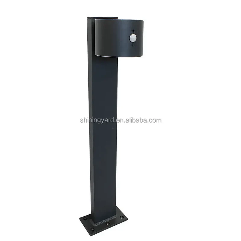 Modern IP65 LED Solar Pillar Gate Pathway Post Lawn Landscape Garden Lights