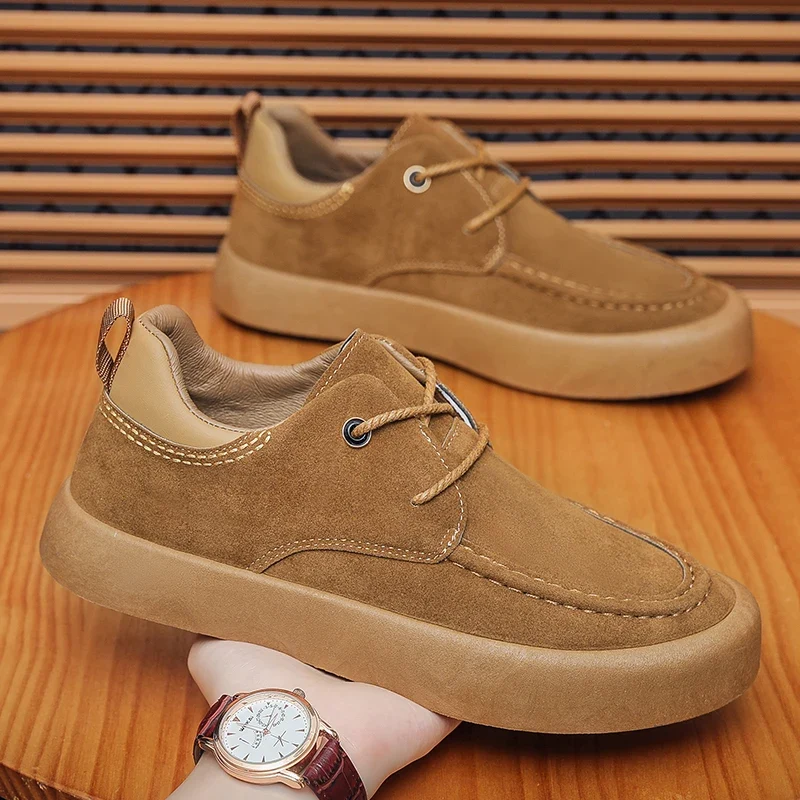 New Models Fashion Cheap Sneakers Suppliers From China Flat Classic Design Lace-up Men's Boat Shoes No logo Famous Low Prices