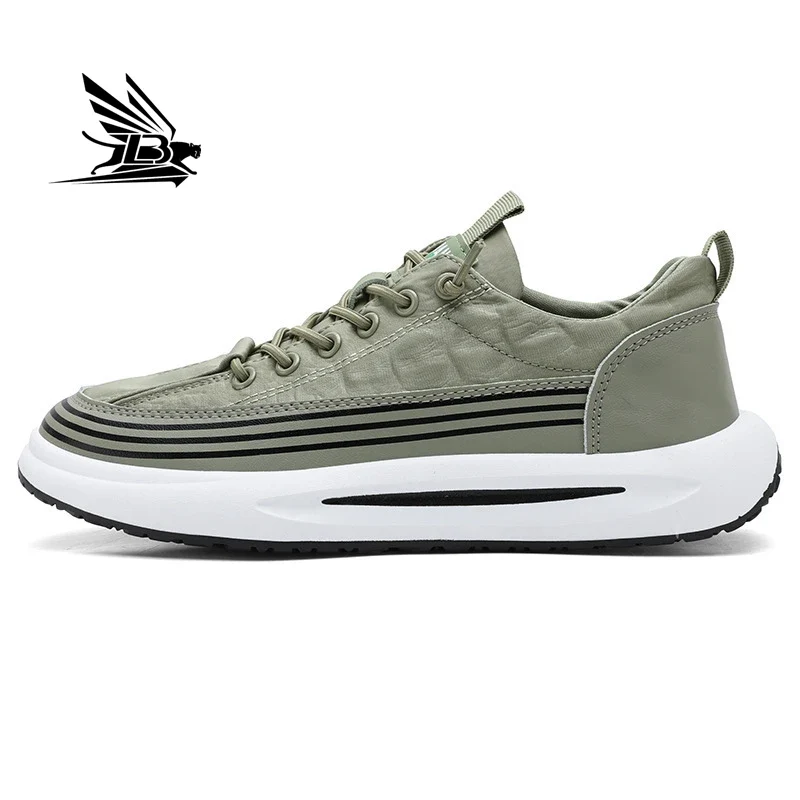 Men's Shoes Summer New Breathable Canvas Shoes Men's Trend Versatile Sports Thick Soled Casual Board Shoes