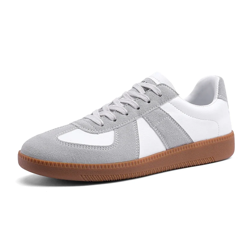 Maden Unisex German Trainer Casual Walking Shoes Vintage Sneakers Men Women Pu Leather Sneakers Male Retro Design Lace-up