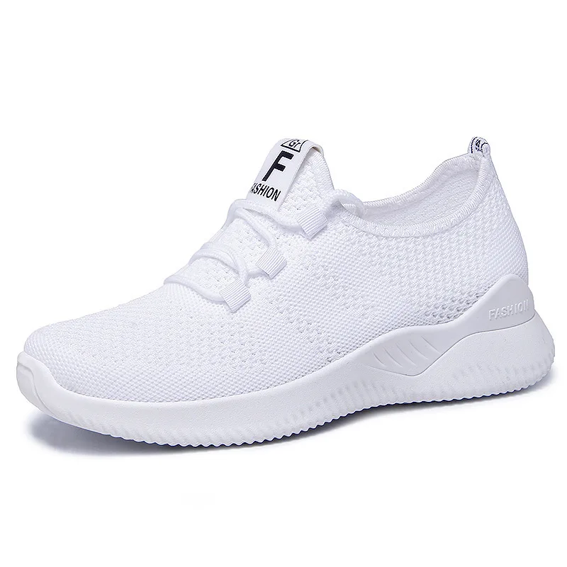 Women's Fashion Casual Sport Walking Sneakers Wholesale New Styles Disposable Breathable Flexible Tennis Shoes for Ladies