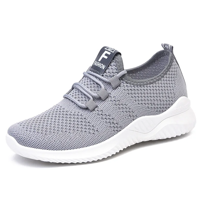 Women's Fashion Casual Sport Walking Sneakers Wholesale New Styles Disposable Breathable Flexible Tennis Shoes for Ladies
