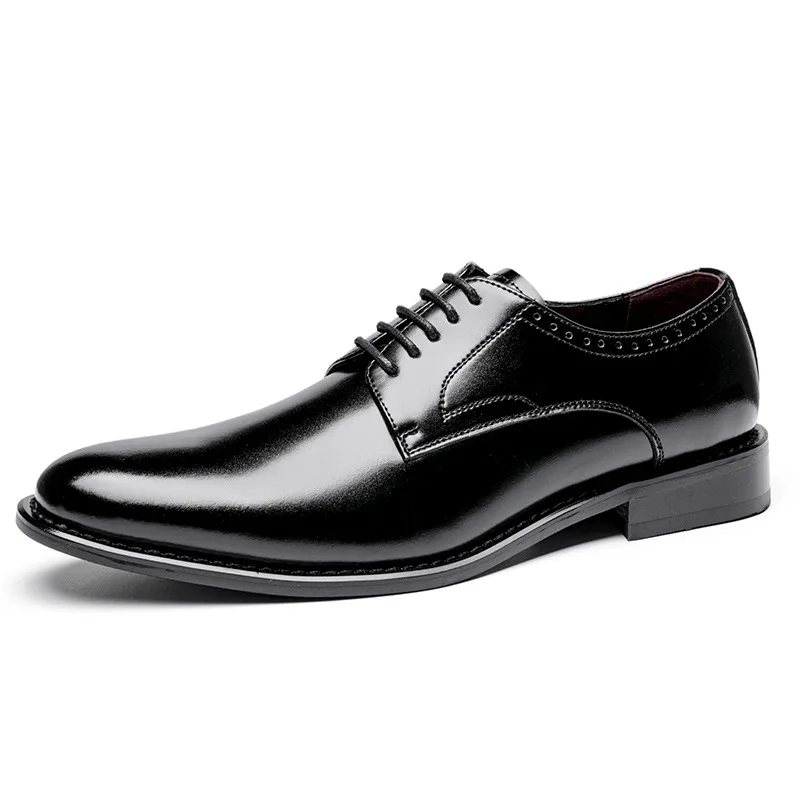 Spring New Men's Casual Leather Shoes Men's Leather Business Shoes