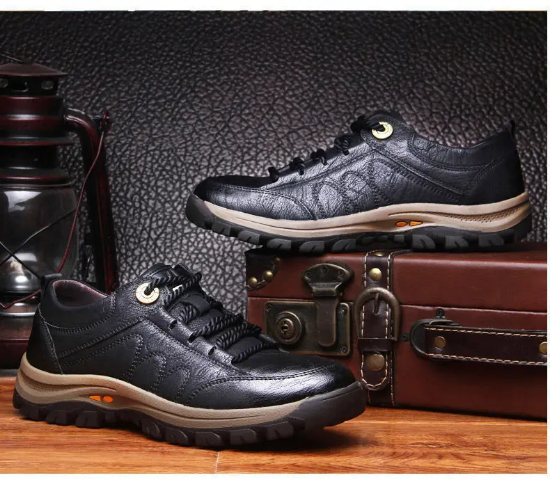 High Quality Waterproof Zapatillas Deportivas PU Upper Running Shoes Male Men Hiking Shoes Trainers Sneakers