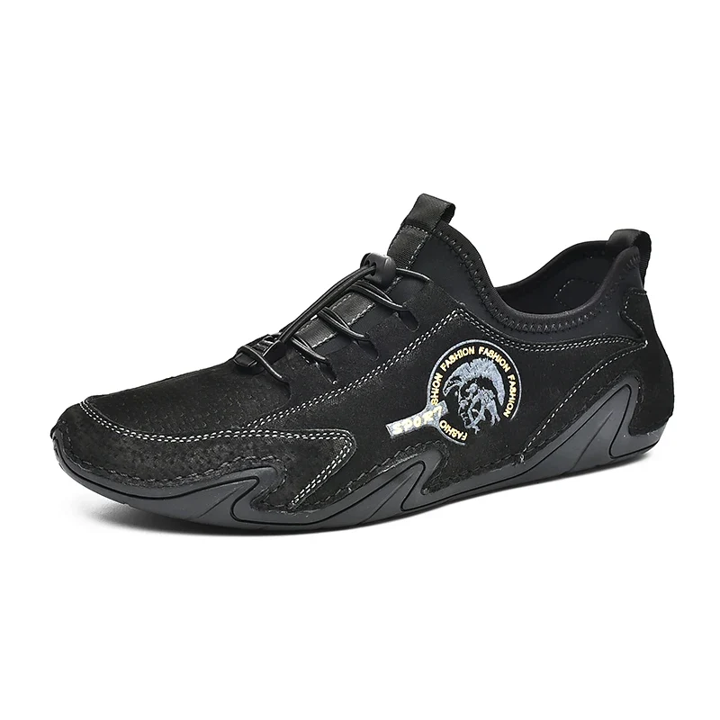 Wholesale Fancy Octopus Shape Men Casual Leather Loafer Slip on Shoes