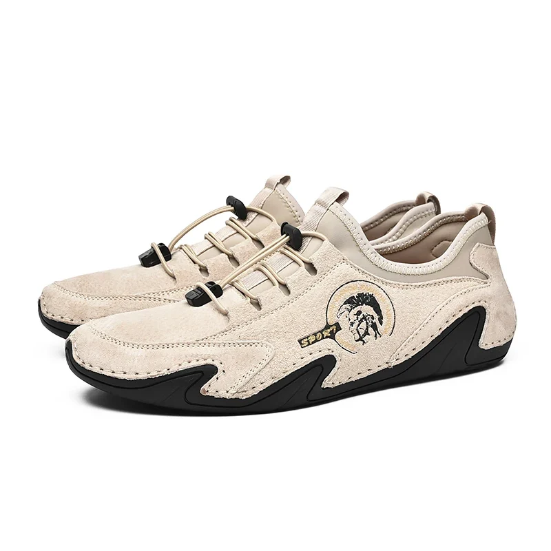 Wholesale Fancy Octopus Shape Men Casual Leather Loafer Slip on Shoes