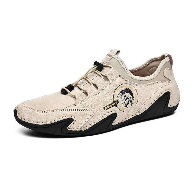 Wholesale Fancy Octopus Shape Men Casual Leather Loafer Slip on Shoes