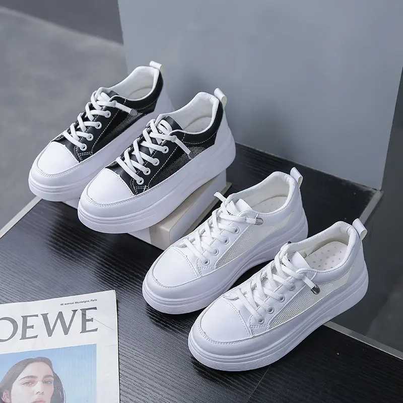 New WomanRunning Sports Shoes Spring Student White Board Sneakers All-match Casual Shoes Fashion Breathable Shoes