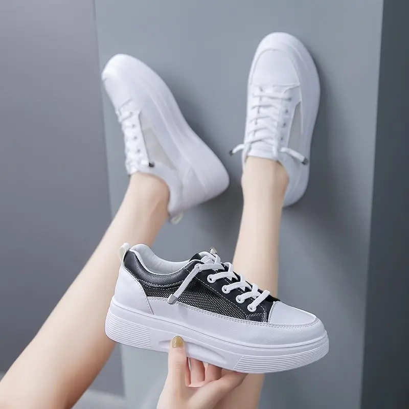 New WomanRunning Sports Shoes Spring Student White Board Sneakers All-match Casual Shoes Fashion Breathable Shoes