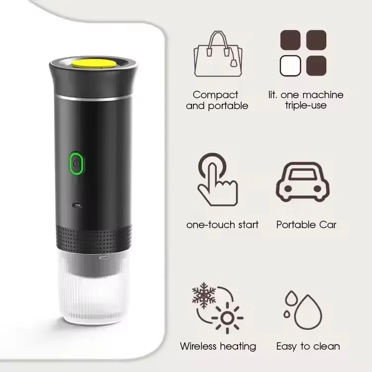 Portable Battery-Powered Capsule Coffee Maker