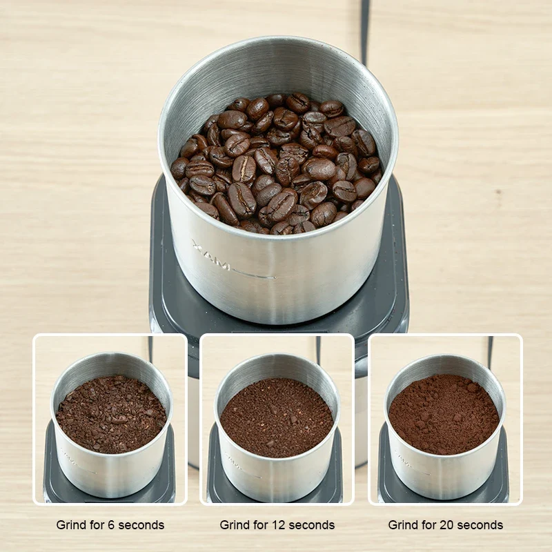 Hot Sale Portable Grinder Mill Electric Stainless Steel Coffee Bean Grinder Mixer Food Processor Blender Spice Mill