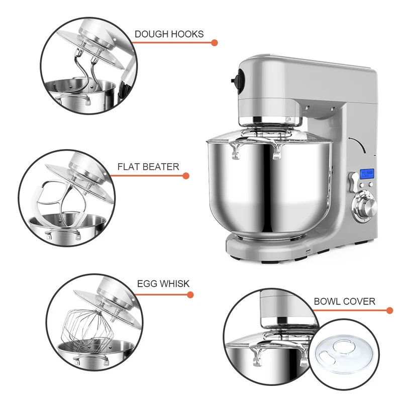 Big Capacity 10L 1500W Powerful Cooking Appliances Cake Bread Dough Mixer Planetary Electric Home Kitchen Appliance Food Mixer