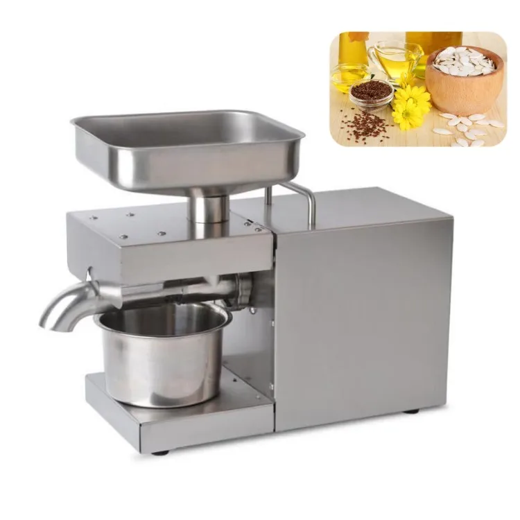 Small Business Kitchen Cold and Hot Press Mini Oil Press Machine Coconut Olive Peanut Sunflower Seed Oil Extractor Price