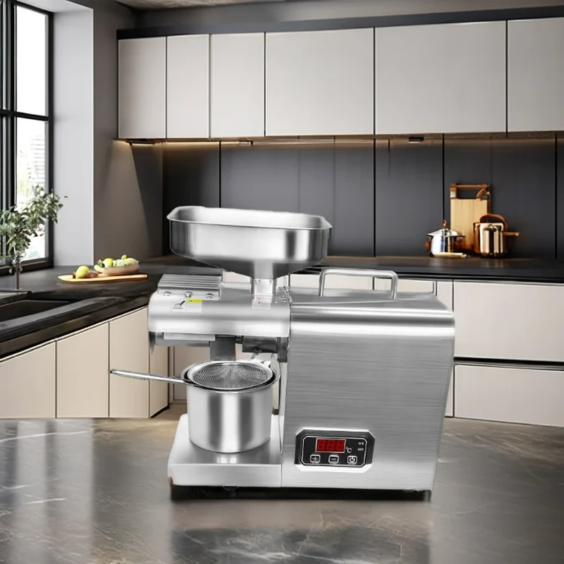 MJ 508 Automatic Castor Seeds Coconut Soy Bean Peanut Cold Press Oil Machine Extractor Household Oil Making Press Machine