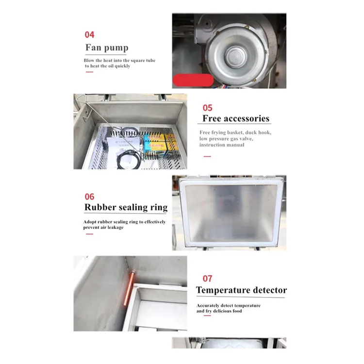 Commercial 30kgs Gas Pressure Fryer Chicken Deep Fryer, Broaster Fryer Stainless Steel Fast Food Equipment Save 50% Cooking Time