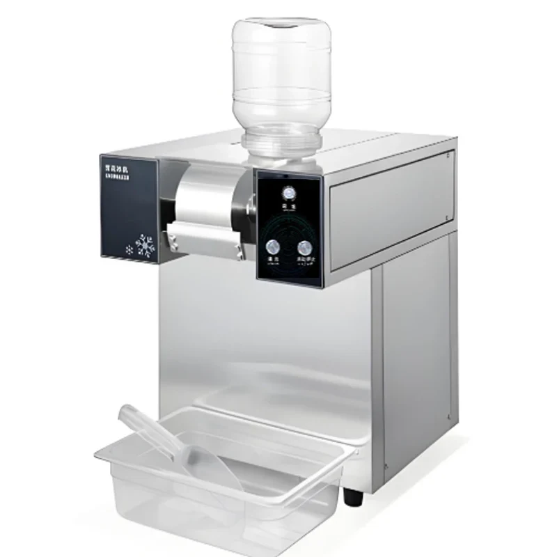Bingsu Snow Ice Maker Manual Portable Stainless Steel Electric Ice Shaver 5kg/min Eco-Friendly Class Energy Efficient Hotel