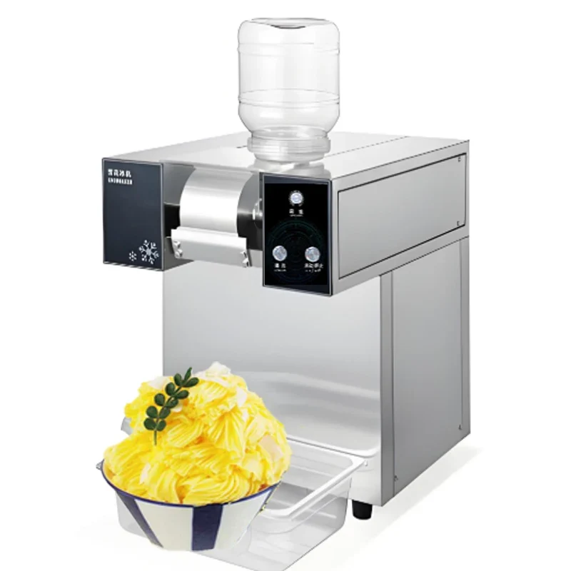 Ice Crushers Shavers Snowflake Electric Ice Machine-Eco-Friendly Low Power Consumption Stainless Steel Portable High Outdoor
