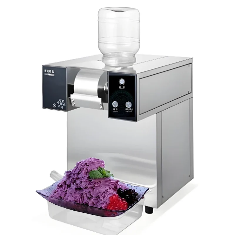 Ice Crushers Shavers Snowflake Electric Ice Machine-Eco-Friendly Low Power Consumption Stainless Steel Portable High Outdoor